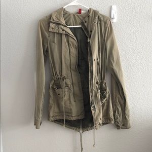 H&M green utility jacket